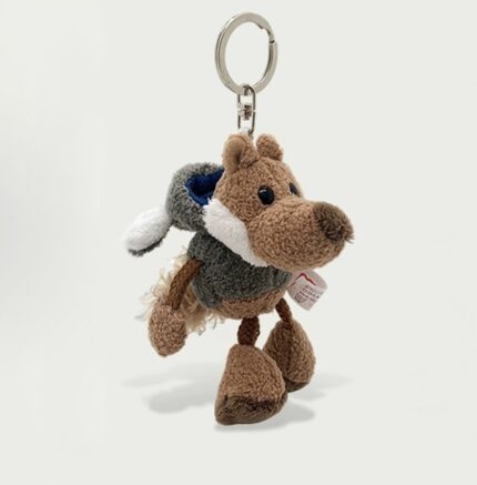 WEST ISLAND Wei Zhilan Cute ugly sheepskin wolf doll mini plush doll schoolbag pendant bag polyester fiber pendant men's and women's same style couple
