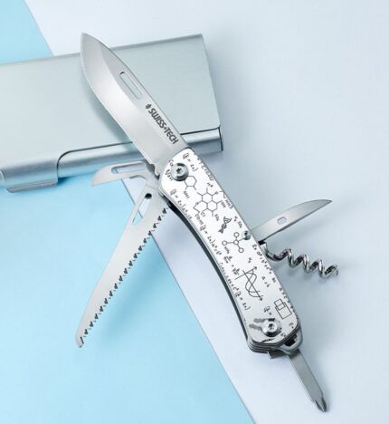 Sheffield Swiss+Tech series outdoor knife Swiss army knife camping picnic bottle opener can opener screwdriver 9-in-1 multi-function sergeant knife