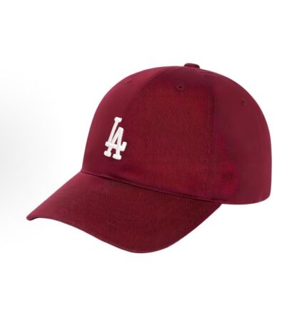 MLB classic logo embroidery cotton cap men's and women's same style burgundy