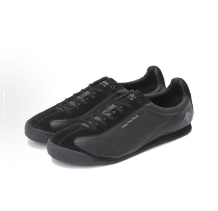 Descente Cron Rider Comfortable and Simple, Slip-resistant and Lightweight, Low-cut Casual Shoes for Men and Women, Black