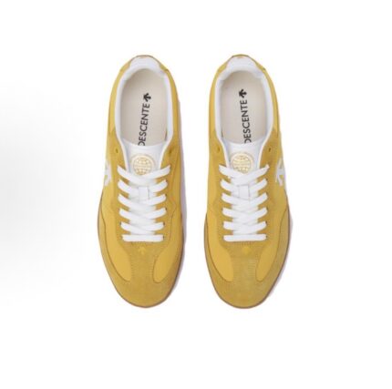 DESCENTE Sport Style Series Nylon Classic Comfortable Non-slip Wear-resistant Lightweight Low-top Casual Shoes Men's and Women's Same Style Yellow